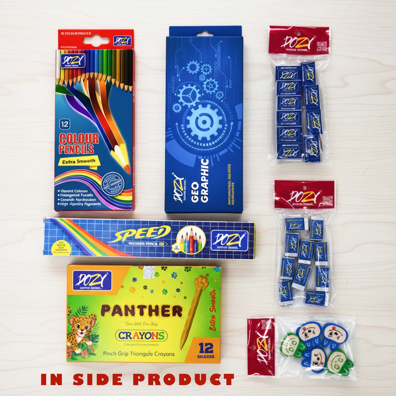 Dozy stationery items